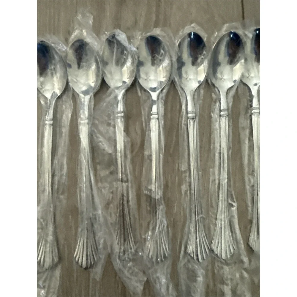 Set of 12 Vintage Cambridge TRACY Stainless Iced Tea Spoons NOS‎